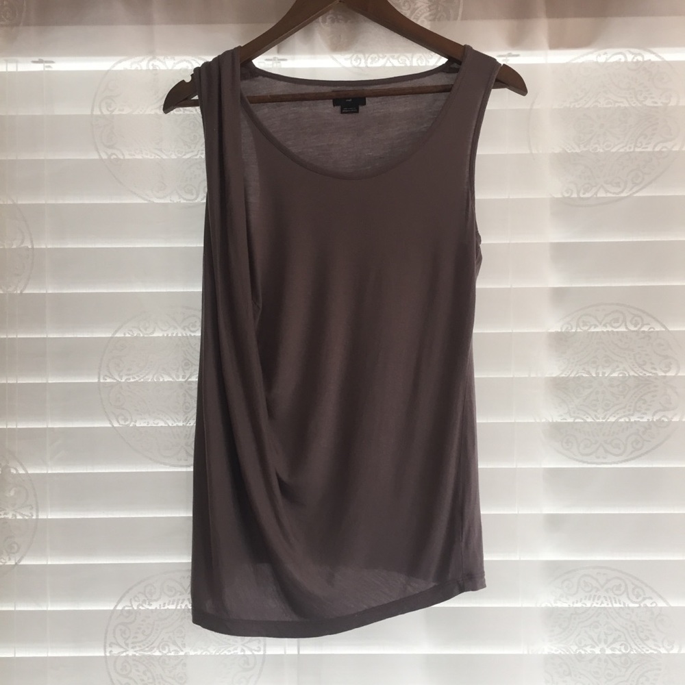 Anthropologie | Deletta Gray Sleeveless Top